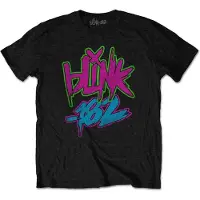 Ginza.se Blink182 - Neon Logo Heren T-shirt - 2XL - Zwart