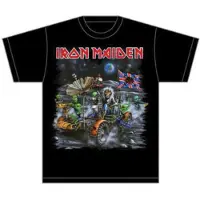 Rock Off Iron Maiden Heren Tshirt -L- Knebworth Moon Buggy Zwart