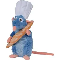 Nicotoy Remy Ratatouille knuffel met stokbrood 30 cm groot