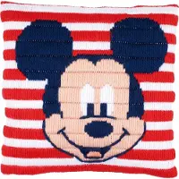 Vervaco - Spansteekkussen kit - Disney Mickey Mouse - PN-0169220 - Borduren - Borduurpakket - Borduurpakket volwassenen - Borduurpakket kind