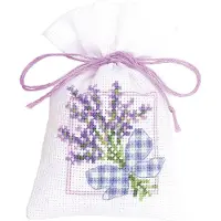 Vervaco - Kruidenzakje kit - Lavendeltakjes met strikje - PN-0143682 - Borduren - Borduurpakket - Borduurpakket volwassenen - Borduurpakket kind