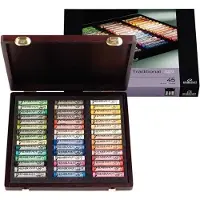 Rembrandt 45 Pastels Coffret Bois Traditional L