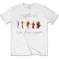 Ginza.se Genesis - Turn It On Again Heren T-shirt - S - Wit