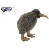 Hansa Pluche kiwi vogel - Realistische knuffel van 20 cm - Voor vogelliefhebbers