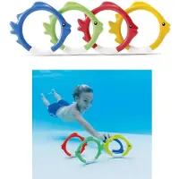 Intex Duikspeelgoed - Duikringen - zwembad speelgoed - 4 stuks