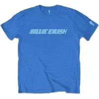 Billie Eilish T-Shirt Racer Logo Homme Bleu - Taille M