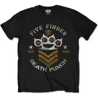 Five Finger Death Punch T-Shirt Chevron Homme Noir - Taille M