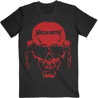 Ginza.se Megadeth - Vic Hi-Contrast Red Heren T-shirt - M - Zwart