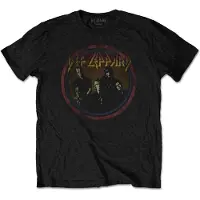 Ginza.se Def Leppard - Vintage Circle Heren T-shirt - XL - Zwart