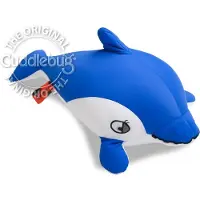 Cuddlebug Kussen - Dolfijn - Reiskussen (reizen) - Knuffelkussen - 30 cm - Rpet - Wasbaar