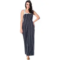 Dancing Days - SUMMER BREEZE 1920S Jumpsuit - S - Blauw