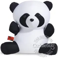 Cuddlebug Kussen - Panda - Reiskussen (reizen) - Knuffelkussen - 30 cm - Rpet - Wasbaar