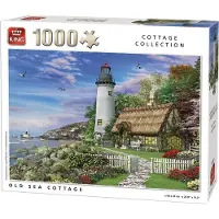 King Old Sea Cottage - Cottage Collection Vuurtoren-legpuzzel 1000 Stukjes (68 x 49 cm)