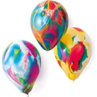 Amscan 8 Latex Gemarmerde Ballonnen 18 cm/7"
