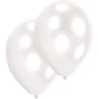 Amscan Ballonnen Wit 10 Stuks 28 Cm