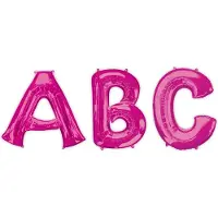 Amscan - Fuchsia aluminium letter ballon
