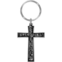 Rock Off Black Sabbath - Cross Sleutelhanger - Zwart