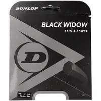 Dunlop Tennissnaar Dunlop Black Widow 17G Black 1.26mm/12m