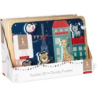 Janod Puzzle en bois Sophie La Girafe 5 pièces