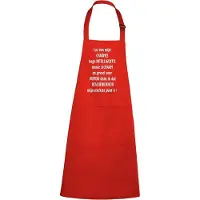 Kariban mijncadeautje - luxe keukenschort - Bescheidenheid - rood