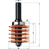 Cmt hoekverbindingfrees met spindel 12 mm