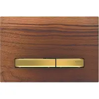 Geberit Bedieningsplaat sigma 50 voor 2-toets spoeling messing goud /amerikaans noten