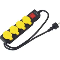 Toolstation Stekkerdoos penaarde met schakelaar IP44 4V 1,5m