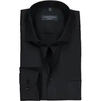 Casa Moda Zwart business overhemd normale fit