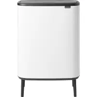 Brabantia Bo Touch Bin Hi Prullenbak - 60 liter - 1 vak - White