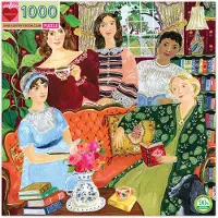Eeboo : Piece and Love Jane Austen's Book Club Vierkante puzzel voor volwassenen, 1000 stukjes, puzzel voor volwassenen en gezinnen, inclusief glanzen