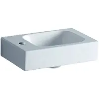 Geberit iCon - Fontein zonder overloop met kraangat aan links, 38x28 cm, wit 124836000
