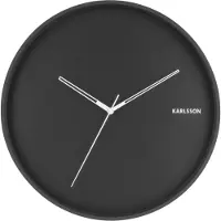 Karlsson Wandklok Hue - Metaal Zwart - Ø40cm