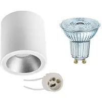 BES LED Opbouwspot Set - LEDVANCE Parathom PAR16 940 36D - Pragmi Cliron Pro - GU10 Fitting - Dimbaar - Opbouw Rond - Mat