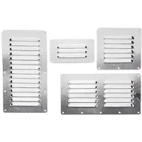 BREG Ventilatierooster RVS - 128 x 116 mm