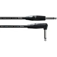 Cordial CII3PR Intro instrumentkabel 6.3mm TS jack haaks - recht 3m