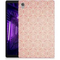 B2Ctelecom Lenovo Tab M10 HD (2de generatie) Hippe Hoes Pattern Orange