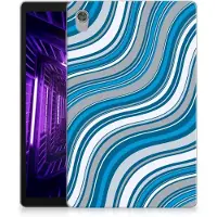 B2Ctelecom Lenovo Tab M10 HD (2de generatie) Hippe Hoes Waves Blue