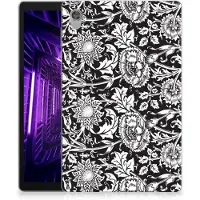 B2Ctelecom Lenovo Tab M10 HD (2de generatie) Siliconen Hoesje Black Flowers