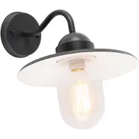 QAZQA Buitenwandlamp antraciet IP44 - Kansas grafiet