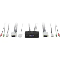 Level One Schakelaar scherm-toetsenbord-muis/audio - KVM-0223 - USB - 2 poorten - 2048 x 1536
