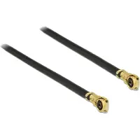 DeLOCK MHF 4L (v) - MHF 4L (v) kabel - Micro Coax (1,13 mm) - 50 Ohm / zwart - 0,10 meter