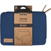 Port Designs TORINO Sleeve - universelle Schutzhülle aus Baumwolljersey für 10/12 Zoll Notebooks, MacBook Air 13