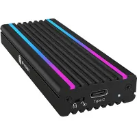 Icy Box ICYBOX USB Type-C behuizing voor M.2 NVMe SSD met RGB verlichting