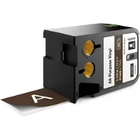 Dymo 1868789 XTL tape vinyl wit op bruin 41mm (origineel)