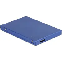 DeLOCK externe 2,5'' behuizing voor M.2 SSD (max. 80mm) / mSATA SSD (half size / full size) - USB3.1 / blauw