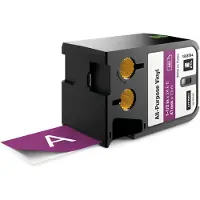 Dymo 1868794 XTL tape vinyl wit op paars 41mm (origineel)
