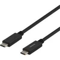 Deltaco USB 2.0 kabel Typ C - C 2m svart