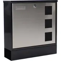 Rottner Brievenbus Design Zwart