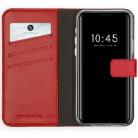 Selencia Echt Leren Bookcase voor de Apple iPhone 12 Pro Max - Rood