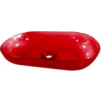 Best design Transpa Red waskom 54x34cm